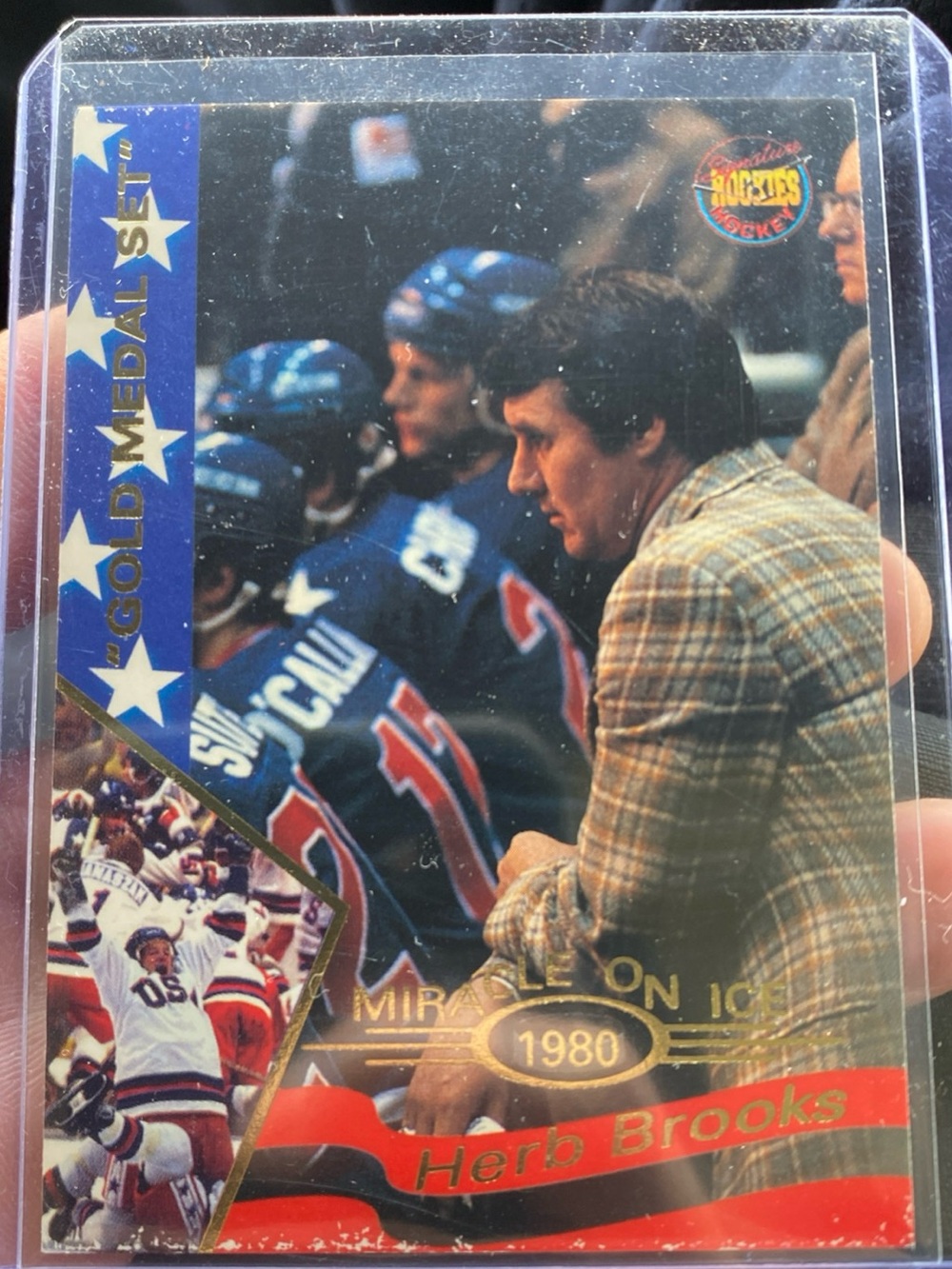 Includes 2 Herb Brooks 1980 Miracle on Ice card w/lot of 11 -